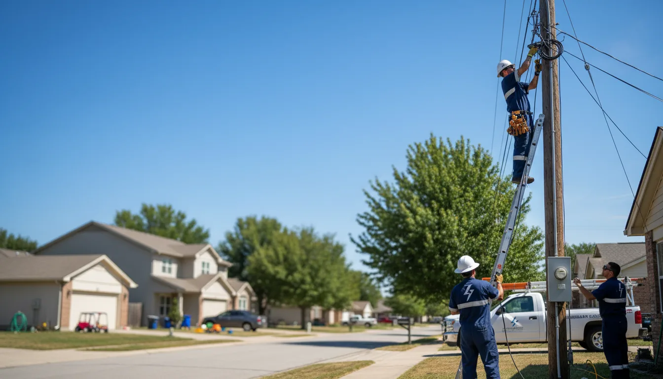 Residential electrician providing installation services in Valparaiso, NE
